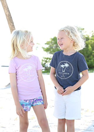 Alexander and Fitz Tee in Pink