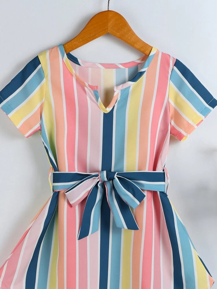 Girls’ Striped Summer Shirt Dress - Alexander and Fitz