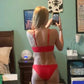 Ladies’ Red Cheeky Bikini Bottom - Alexander and Fitz