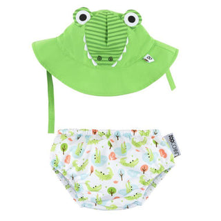 Babies’ Alligator Sun Hat & Swim Diaper Set - Alexander and Fitz