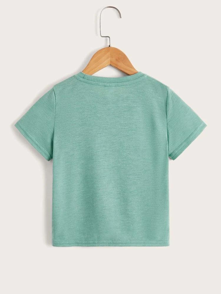 Boys’ Short-Sleeved Pocket Casual Tee in Sage - Alexander and Fitz
