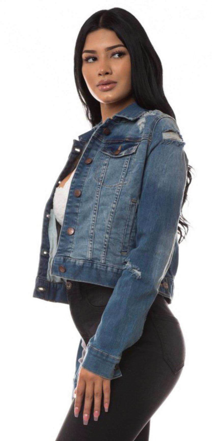 Distressed Jean Jacket - Alexander and Fitz