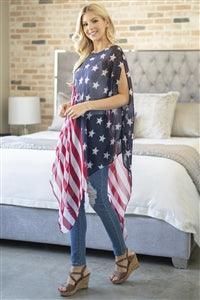 Women’s Flag Poncho - Alexander and Fitz