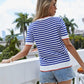 Women’s Striped Sweater Top - Alexander and Fitz
