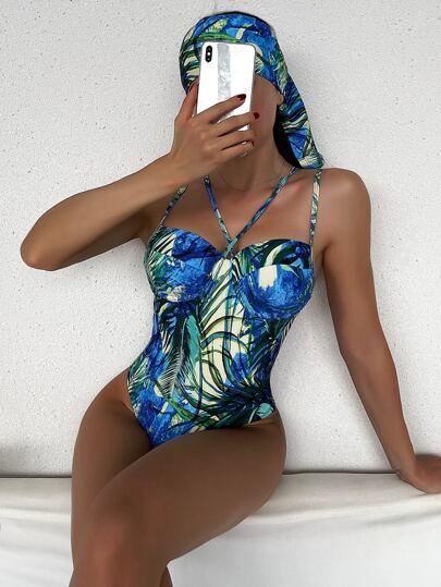 Women’s Tropical Boho One-Piece Swimsuit - Alexander and Fitz