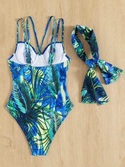 Women’s Tropical Boho One-Piece Swimsuit - Alexander and Fitz