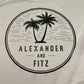 Youth Alexander and Fitz Long Sleeved Performance Tee in White - Alexander and Fitz