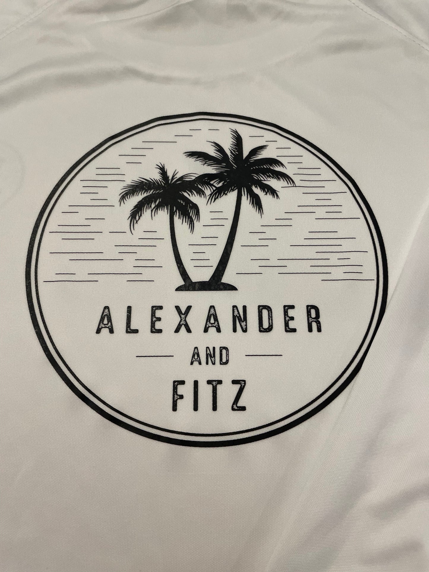 Youth Alexander and Fitz Long Sleeved Performance Tee in White - Alexander and Fitz